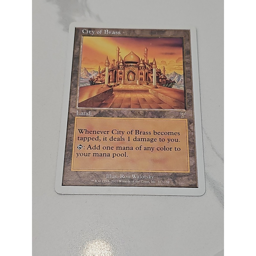 Slightly Played, English - 1 x MTG City of Brass Seventh Edition